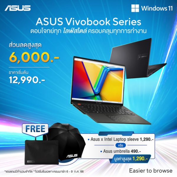 ASUS และ ROG จัดเต็มโปรโมชั่น Commart Crazy Deal