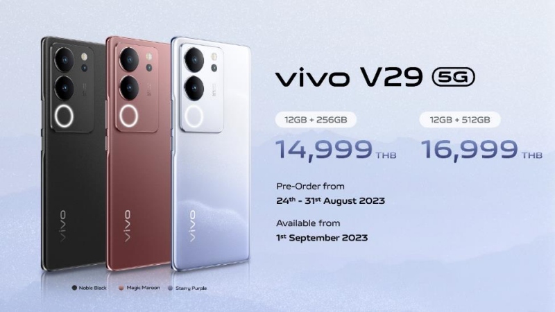vivo launches V29 5G in Thailand
