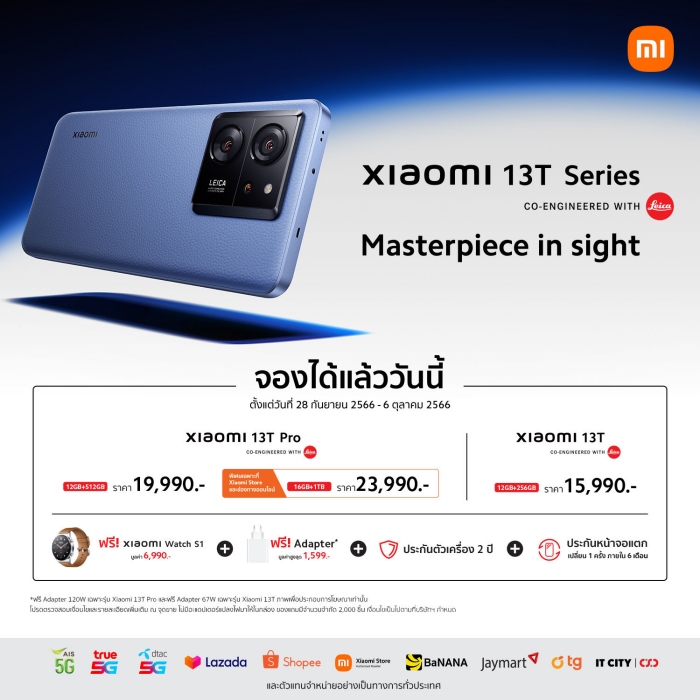 Xiaomi 13T Series co-engineered with Leica