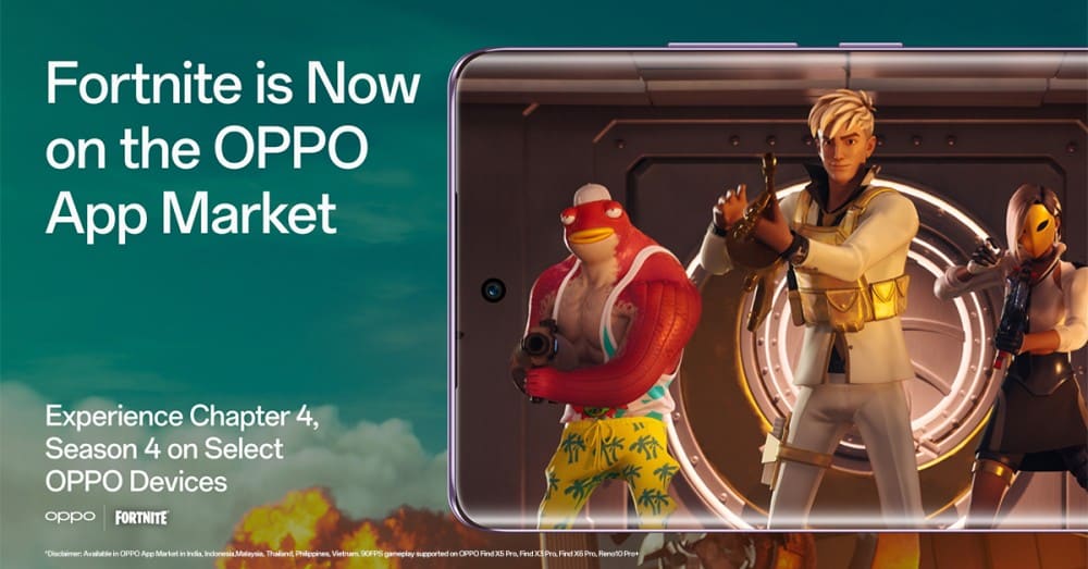 OPPO Partners with Epic Games Fortnite Now on OPPO App Market