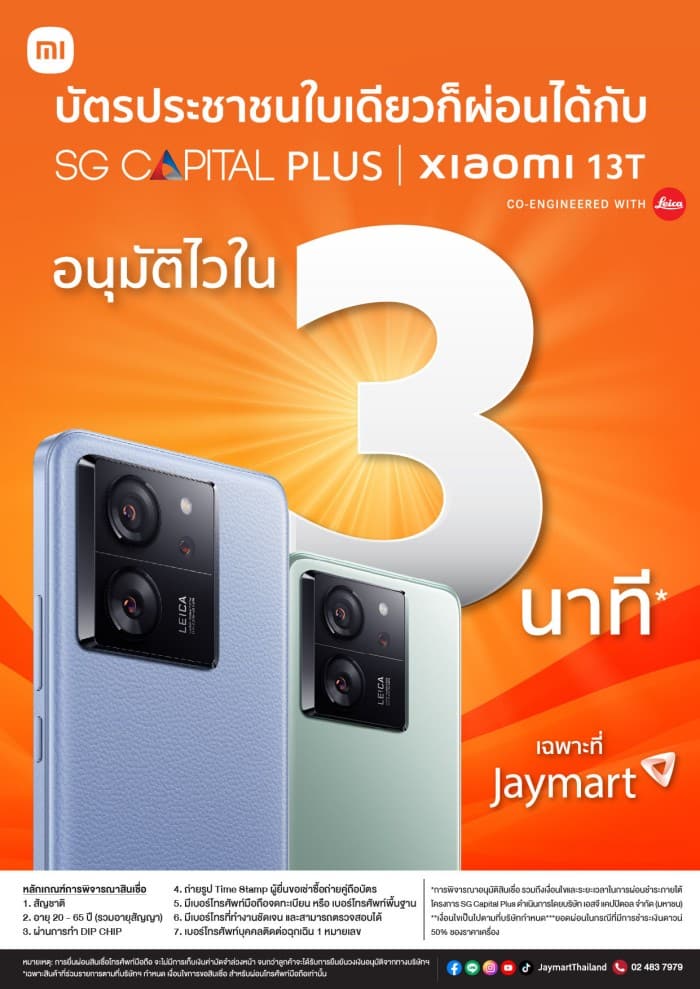 SG CAPITAL PLUS Xiaomi 13T