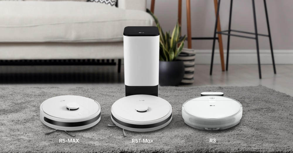 LG launches 3 new vacuum robot models R5T-MAX, R5-MAX and R3-CORE