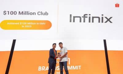 Infinix Shopee 100 Million Milestone Brand Partners Club