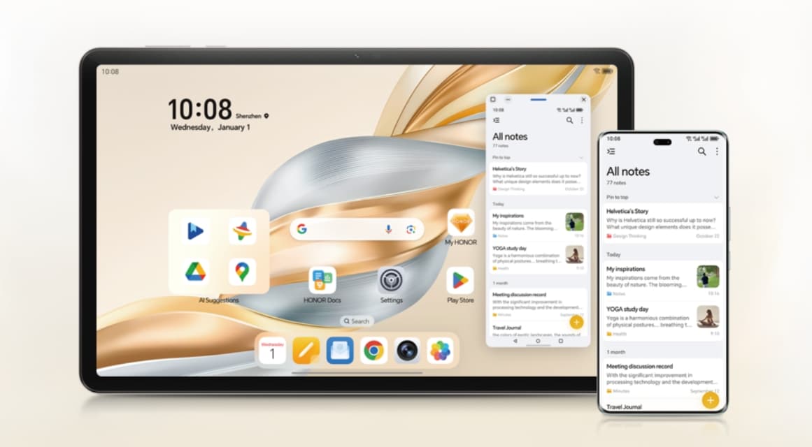 HONOR Pad X9a – Big Screen, Slim Design, Smart Stylus Included