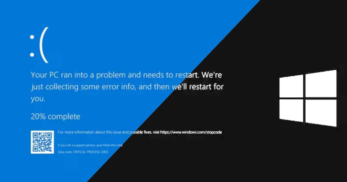 Windows’ infamous ‘blue screen of death’ will soon turn black