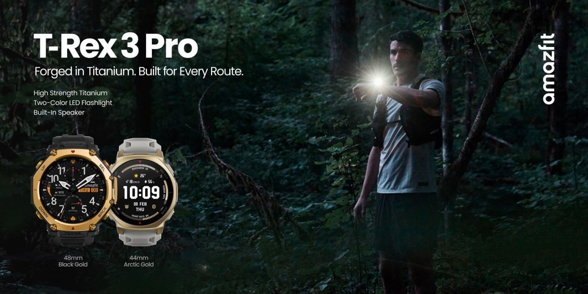 Amazfit T-Rex 3 Pro Rugged Outdoor Smartwatch with Advanced GPS