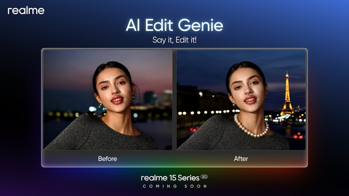 realme 15 Series AI Edit Genie