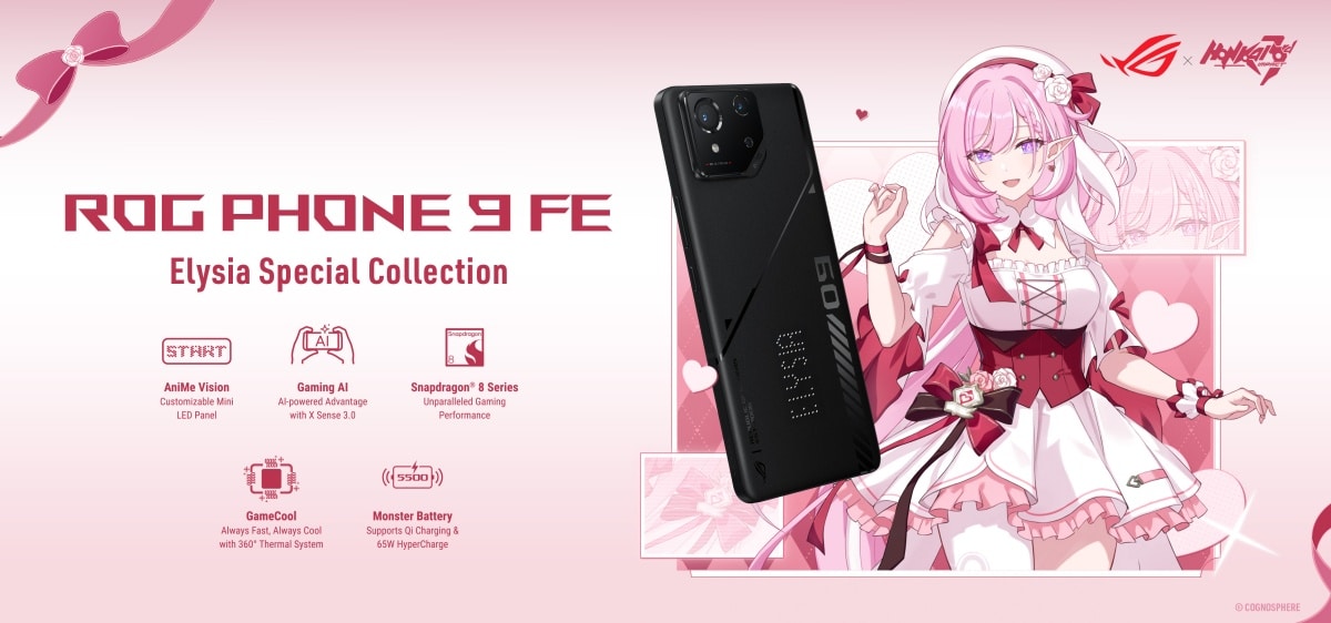 ROG Phone 9 FE x Honkai Impact 3rd Elysia’s Special Collection