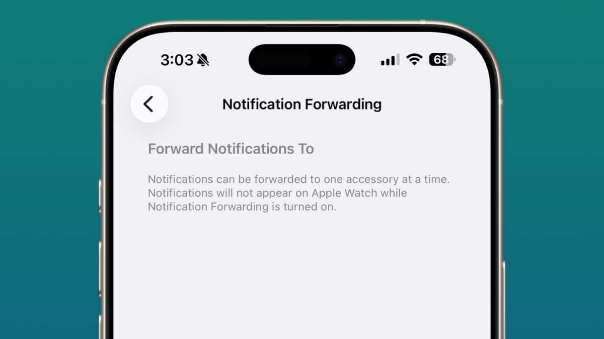 iOS 26.3 Beta 1 Notification Forwarding