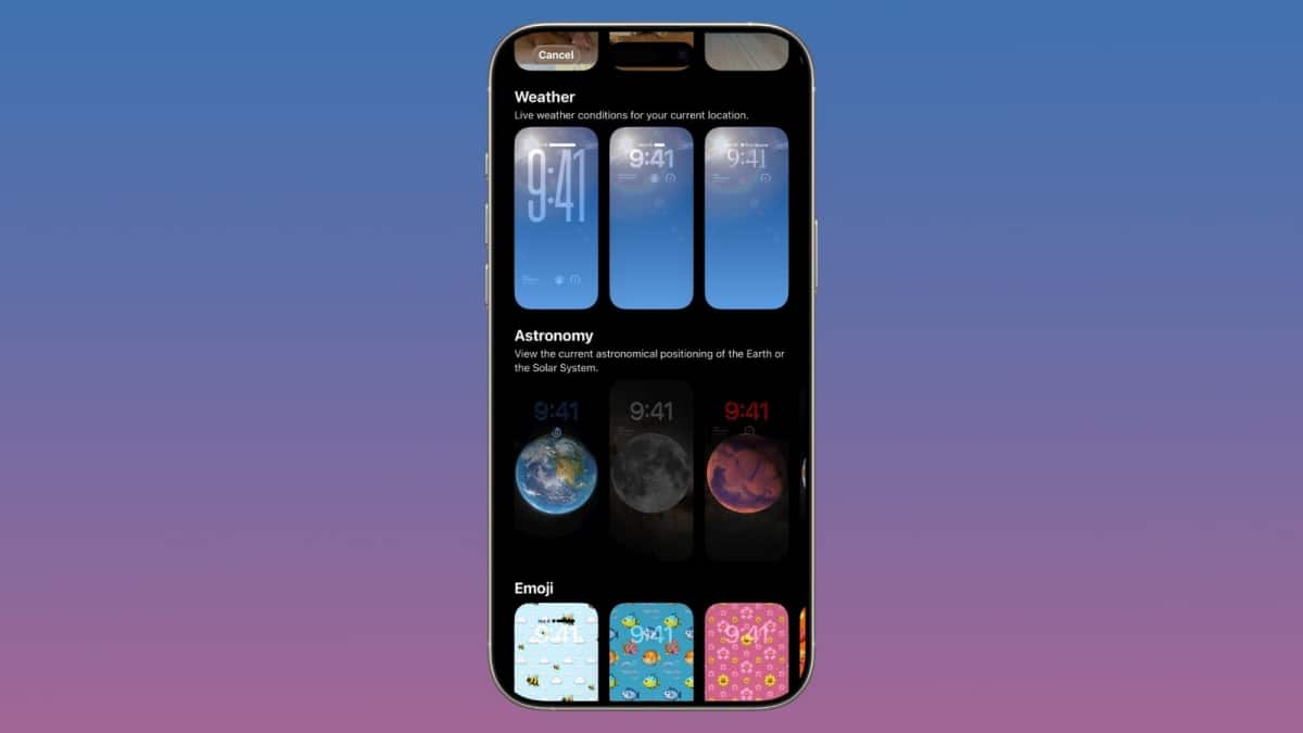 iOS 26.3 Beta 1 Weather Wallpaper