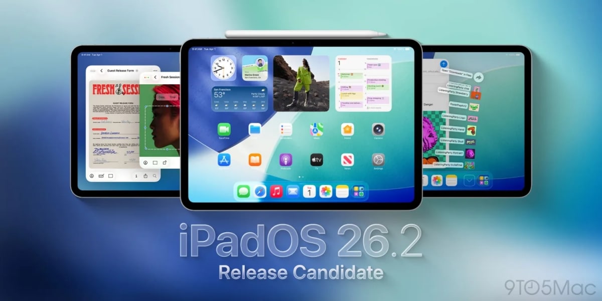 iPadOS 26.2 RC and more now available ahead of coming launch