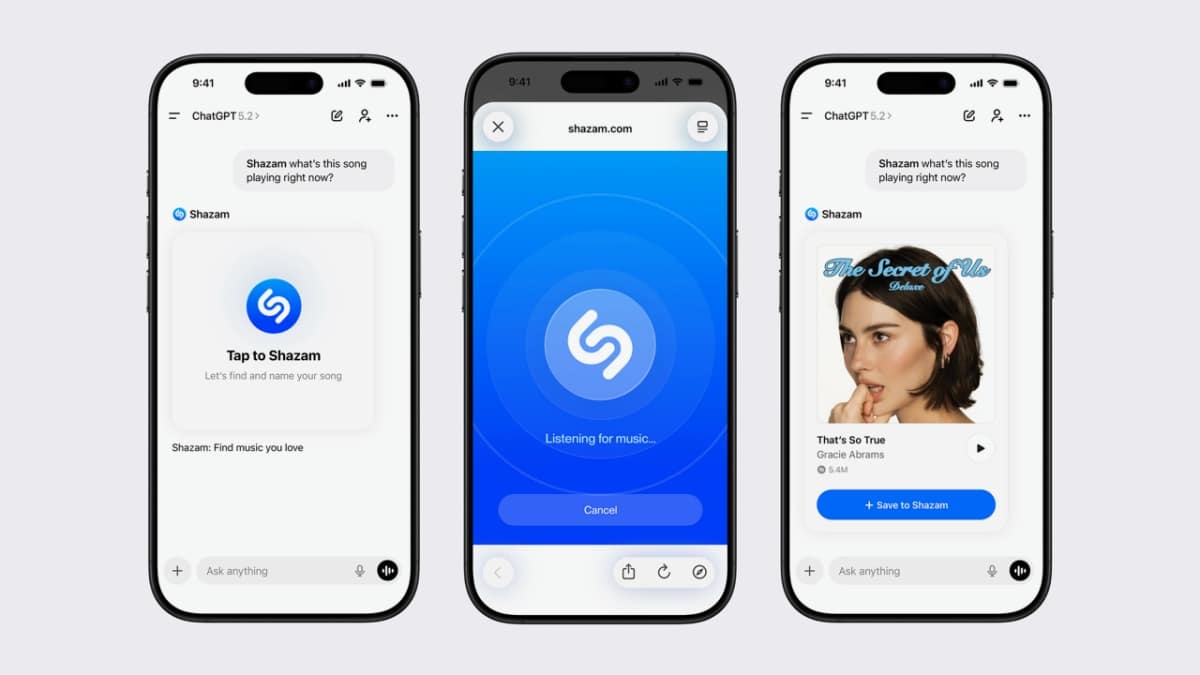 Shazam พร้อมใช้งานแล้วบน ChatGPT