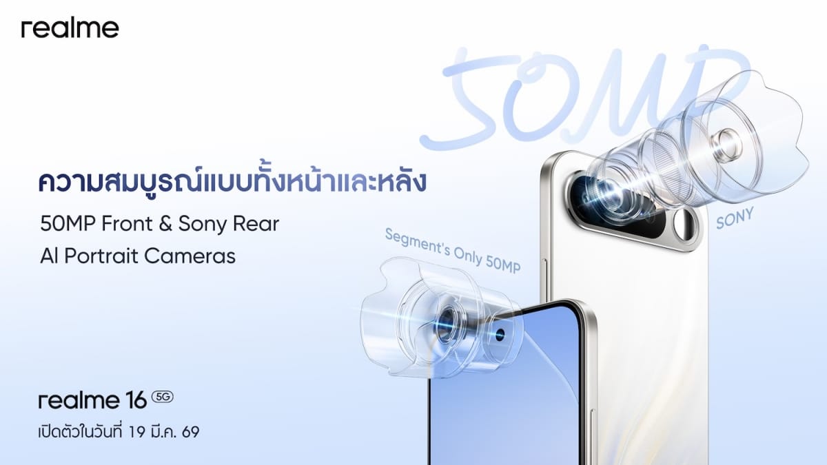 realme 16 5G Camera Bar Selfie Mirror