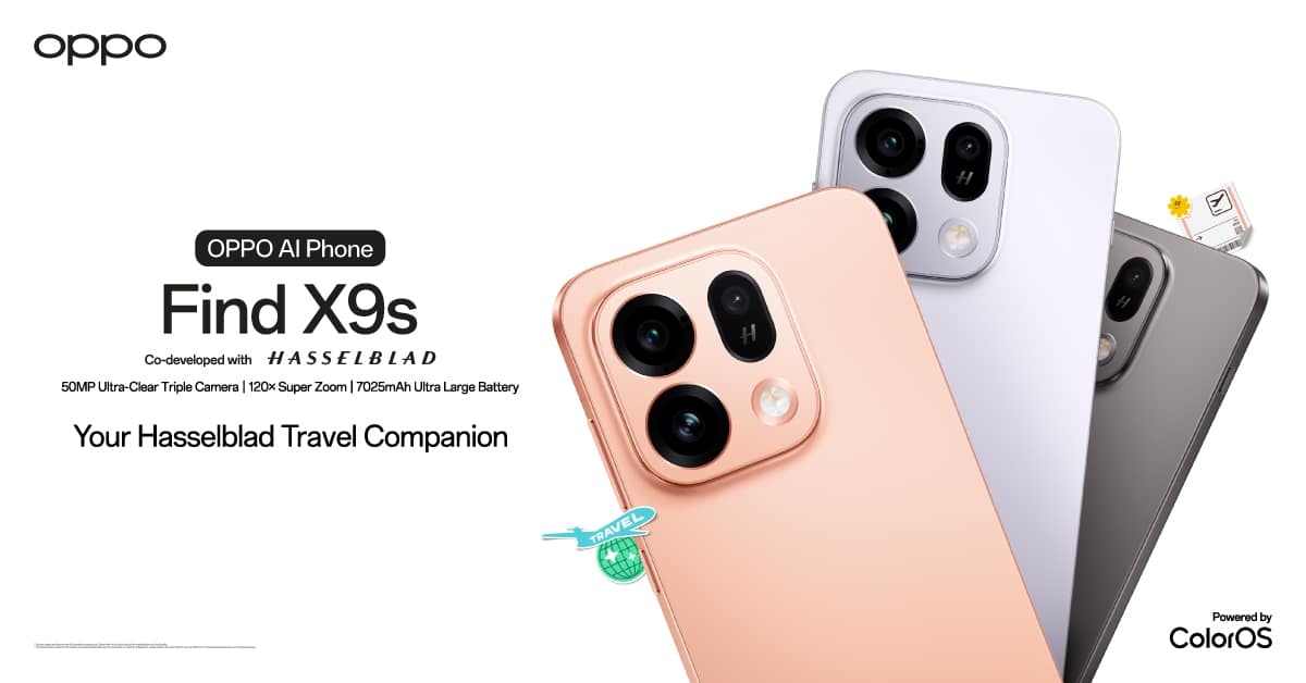 OPPO Launches Find X9 Ultra and Find X9s in Thailand