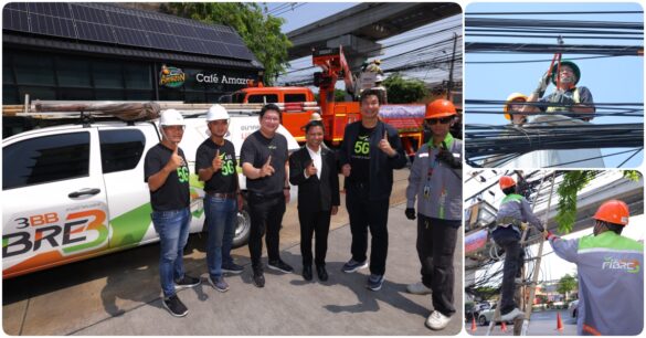 AIS Partners with Government to Tidy Overhead Cables on Lat Phrao Road