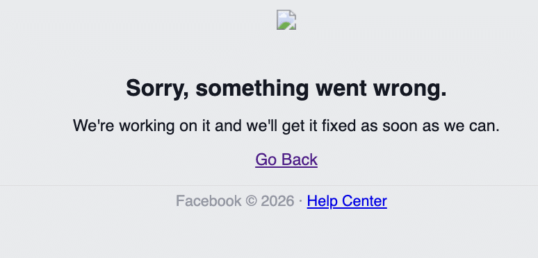 Facebook is down globally
