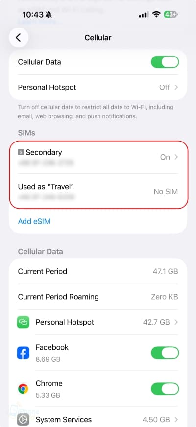 How to delete eSIM on iPhone