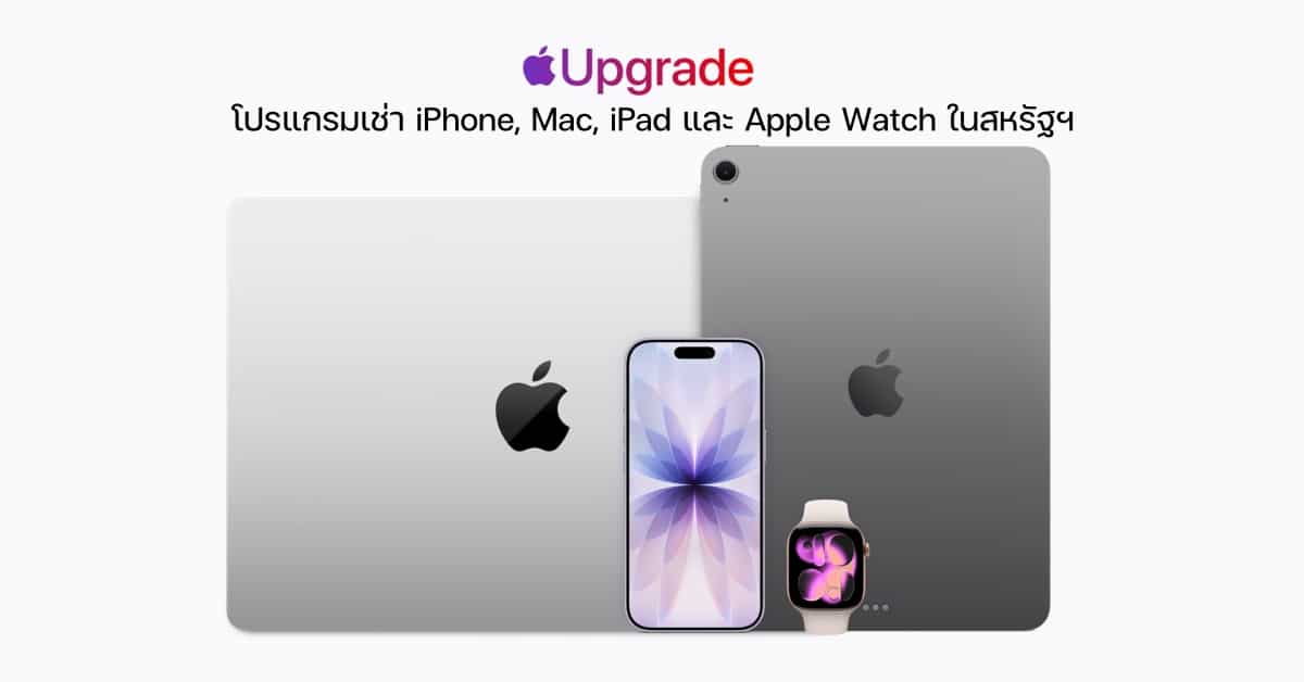 โปรแกรมเช่า iPhone, Mac, iPad และ Apple Watch ในสหรัฐฯ
